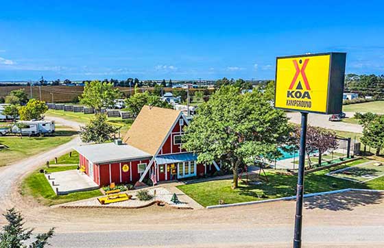I-70 Kansas KOA RV park for sale – 71 sites on 15 acres with city water and sewer